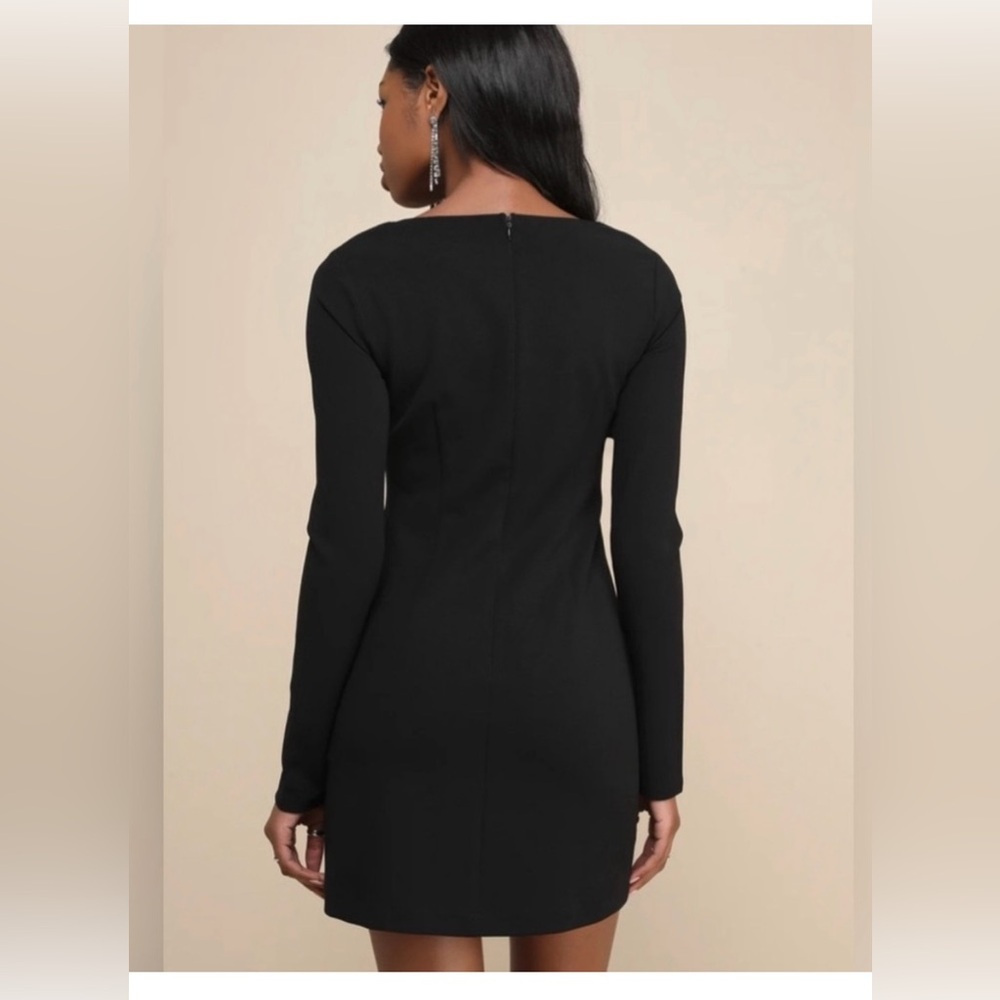Lulu's Black Dress with Gem Details - Picture 2 of 8